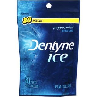 Dentyne Ice Peppermint Sugar Free Gum, 80 count, 4.23 oz