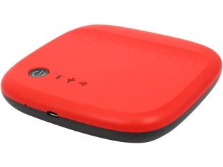 Seagate 500GB USB 2.0 / WiFi Wireless Mobile External Hard Drive STDC500402 Red