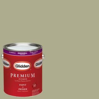Glidden Premium 1 gal. #HDGG24D Always Avocado Eggshell Latex Interior Paint with Primer HDGG24DP 01E