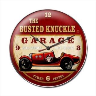 Past Time Signs BUST052 Old Race Car Automotive Clock