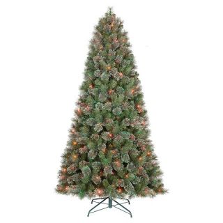 ft. Pre Lit Virginia Pine Artificial Christmas Tree  Multi Color