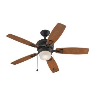Transitional 48 inch Aged Bronze Ceiling Fan