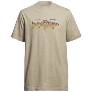 Sage Brown Trout Flies T Shirt (For Men) 5314J 40