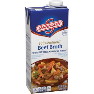 Swanson? 100% Natural Beef Broth 32 oz. Aseptic Package