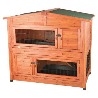 Two Story Rabbit Hutch with Attic   Large
