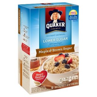 Quaker Instant Oatmeal Low Sugar Maple & Brown Sugar 10 ct