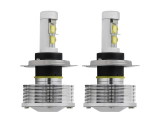 CREE H7 LED Headlight Conversion Kit   No Polarity 2 pcs H7 LED Headlight Bulbs w/ 2 Installation Cables   20W 2400LM 6000K Waterproof IP 68 for Replacing Halogen & HID Bulbs