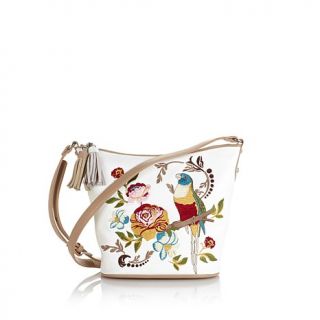 Sharif Embroidered Leather Crossbody Bag   7674550