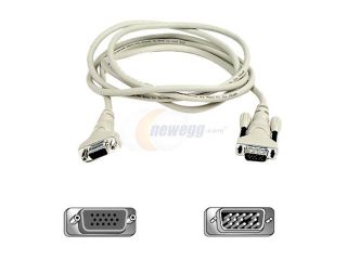 Open Box Belkin F2N025 06 6 ft. VGA/SVGA Monitor Extension Cable