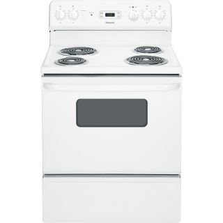 Hotpoint Freestanding 5 cu ft Electric Range (White) (Common 30 in; Actual 29.87 in)