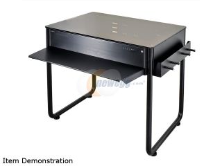 Lian Li DK 01 Black Aluminum Computer Desk (Computer Case with Legs)