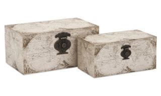 IMAX Baker Map Boxes   Set of 2