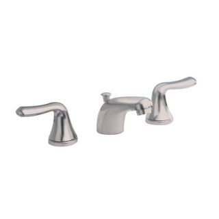 American Standard Colony Satin Nickel 2 Handle Widespread WaterSense Bathroom Faucet (Drain Included)