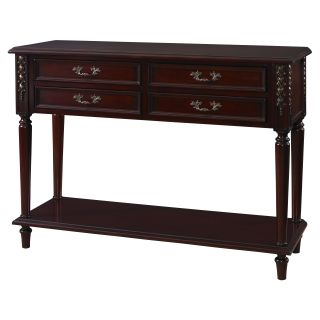 Powell Bombay Collection Hamburg Side Board   Vintage Mahogany   Console Tables