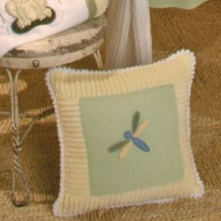 Brandee Danielle Ribbit Dragonfly Decorative Pillow   Nursery Decor