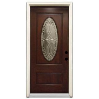 Steves & Sons 36 in. x 80 in. Appleton Stained Hardwood Prehung Front Door P5202 AP CT WJ 4ILH