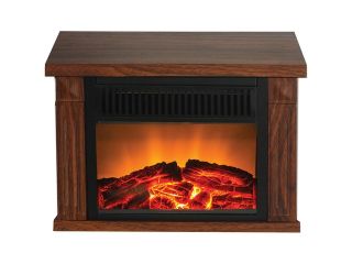 Frigidaire TZRF 10344  Zurich   Compact Retro Fireplace, Tabletop Design, 2 setting 500/1000w   Wood