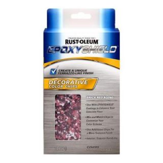 Rust Oleum EpoxyShield 1 lb. Brick Red Blend Decorative Color Chips (Case of 6) 238473