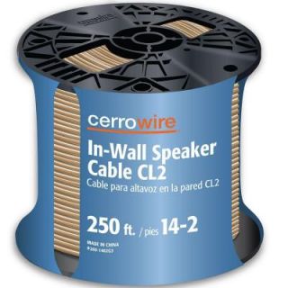Cerrowire 250 ft. 14/2 Clear Stranded Speaker Wire 260 1402G3