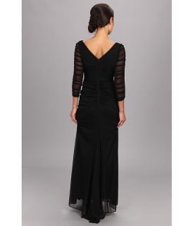 adrianna papell drape covered gown