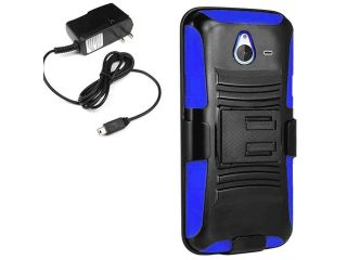Armor Hard Shell Holster Clip Combo Cover Case Nokia Lumia 640 XL Travel Charger