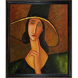 Amedeo Modigliani Portrait of Woman in Hat Canvas Art