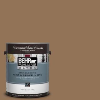BEHR Premium Plus Ultra 1 gal. #290F 6 Warm Earth Satin Enamel Exterior Paint 985301