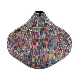 Myriad Colored Glass Mosaic Vase  ™ Shopping   Great Deals