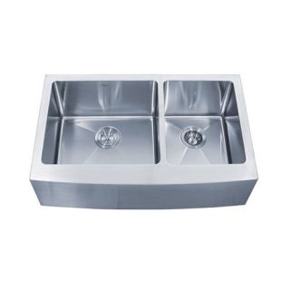 Kraus KHF203 33 Double Basin Farmhouse Kitchen Sink   Kitchen Sinks