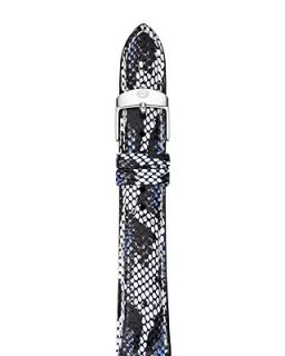 MICHELE Snake Printed Watch Strap, 18mm