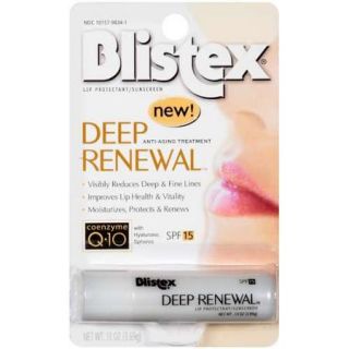 Blistex Deep Renewal Anti Aging Treatment Lip Protectant/ Sunscreen . 13 oz