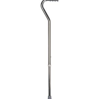 Mabis Silver Adjustable Aluminum Cane with Vinyl Hand Grip   13196955