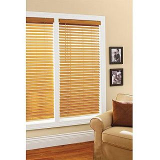 Better Homes and Gardens 2" Faux Wood Windows Blinds, Oak