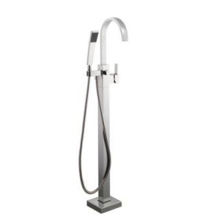 Schon Contemporary Floor Mounted Tub Filler in Chrome 67522 5201