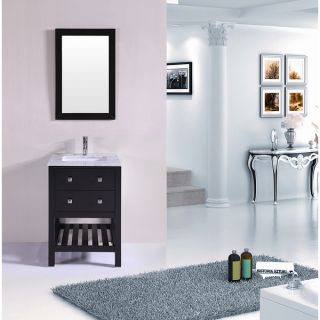 MTD Vanities Ricca 24 inch Single Sink Bathroom Vanity Set with Mirror