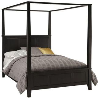 Home Styles Bedford Wood Black King Size Canopy Bed 5531 610