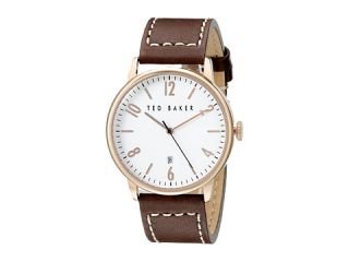 Ted Baker Modern Vintage Collection Custom Leather Strap Date Watch White