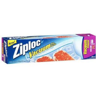 Ziploc Freezer Gallon Vacuum Bag Refills, 8 count