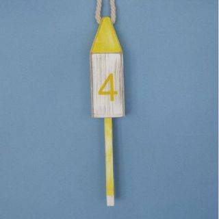 Handcrafted Nautical Decor Number 4 Squared Buoy Wall D cor