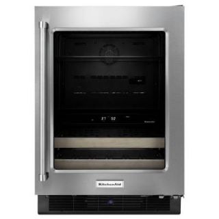 KitchenAid 24 in. 14 Bottle Wine Cooler and Beverage Center KUBR204ESB