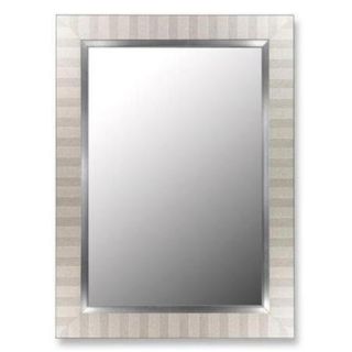 2nd Look Mirrors 253303 38x48 Parma Silver and Stainless Liner Mirror