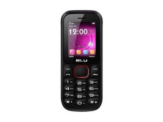 Blu Jenny T162 16 MB ROM, 32 MB RAM Black/Red Unlocked Cell Phone 1.8"