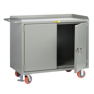 Little Giant Mobile Cabinet Workbench with Locking Doors   Workbenches