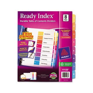 Ready Index Contemporary Table of Contents Dividers in Multi