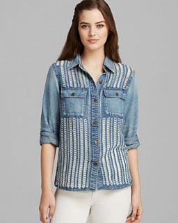 D ID Shirt   Destroyed Mesh Denim e