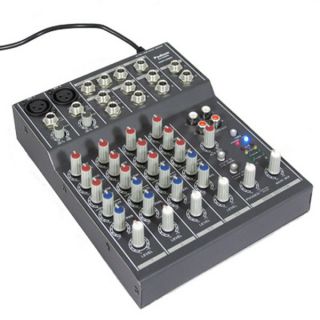 Podium Pro MX602 6 Channel Pro Audio Mic / Line Stereo Mixer Console