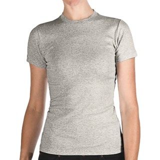 Heathered Crew Neck T Shirt (For Women) 5262K 95