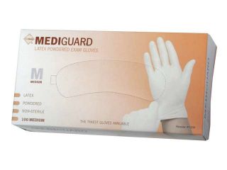 Bulk Buys MediGuard Powdered Latex Exam Gloves   Case of 1000
