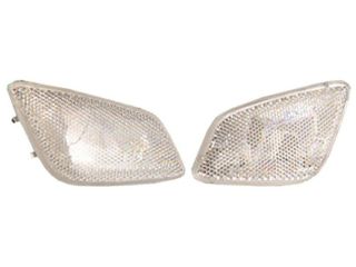 IPCW CWC 405 1997 2006 Jeep Wrangler Front Side Markers Clear with 2 amber bulbs (on side fender) (Pair)