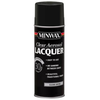 Minwax 12.25 oz. Satin Clear Lacquer Aerosol Spray 15210